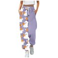 thumbnail image 2 of Purple Halloween Pajamas Womens Long Oversized, Halloween Pjs Pants, Comfortable Fuzzy, Funny Vintage Y2k, Festival Family S, 2 of 4