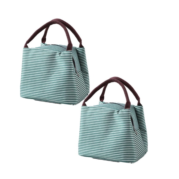 Oleegame 2PC Bathtub Drain Stopper Womail Insulated Lunch Bag For Women Compact Reusable Tote Cooler Bag Lunch Pail Green