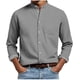 thumbnail image 5 of Ceisia Men's Regular-Fit Stand-Collar Single-Patch-Pocket Long-Sleeve Shirt Multi-Solid Gift, 5 of 6