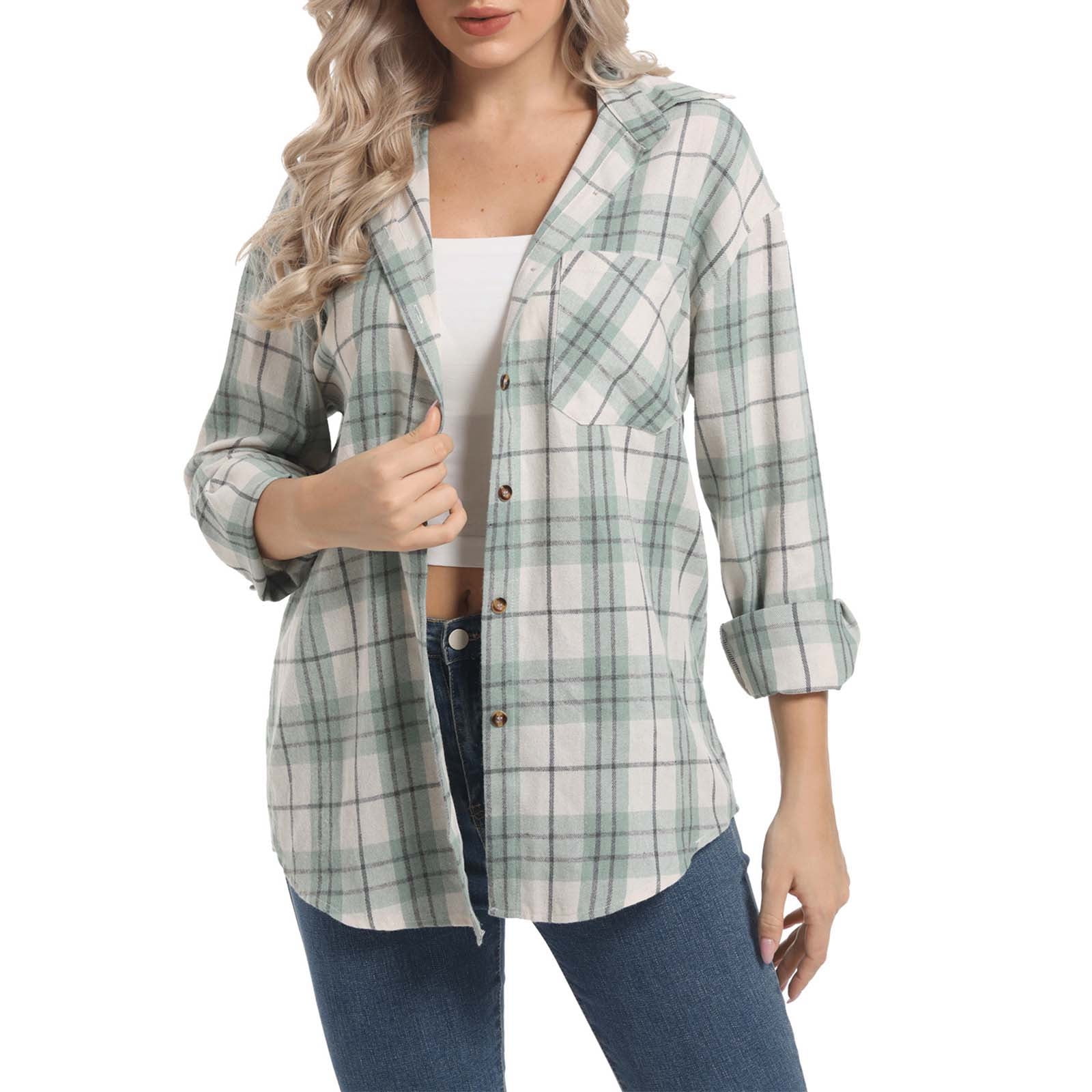 mint plaid shirt