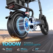 ASKGO Electric Scooter for Adults, Electric Scooter with Seat with 1300W Peak Motor, 25Mph, 30/45 Miles Range, 14 Foldable Escooter with Multiple Suspension for Commuter, Travel, Shopping