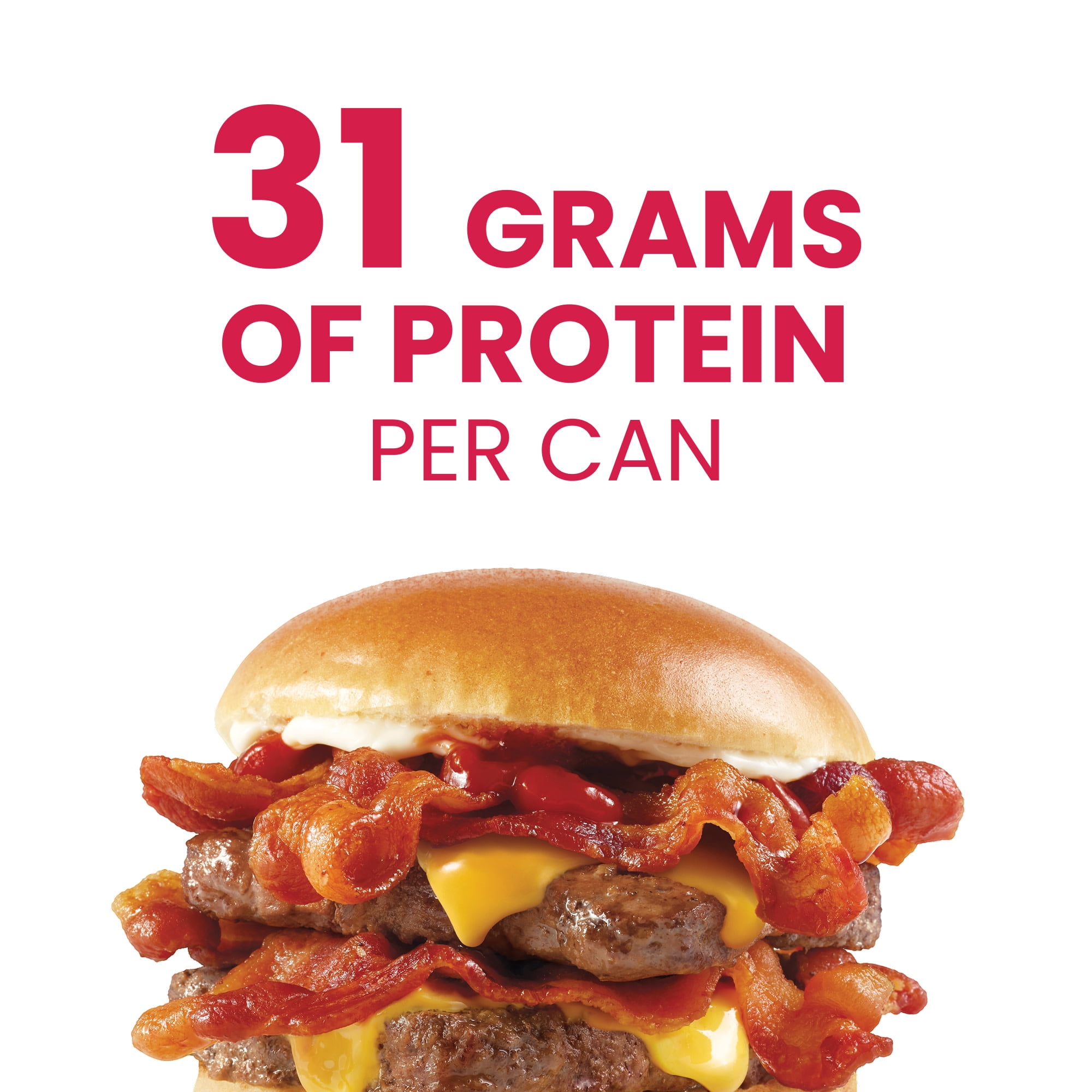 Wendy's Baconator Chili With Beans, Beef & Bacon, 31g Protein Per Can, Canned Chili, 15 oz.