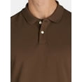 thumbnail image 4 of George Men's and Big Men's Pique Polo Shirt with Long Sleeves, Sizes S-3XL, 4 of 5