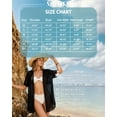 thumbnail image 7 of MOYIKO Summer Swimsuit Coverups for Womens Bikini Swimwear Beach Cover-Ups Ladies Loose V Neck Shirt Dress, 7 of 7