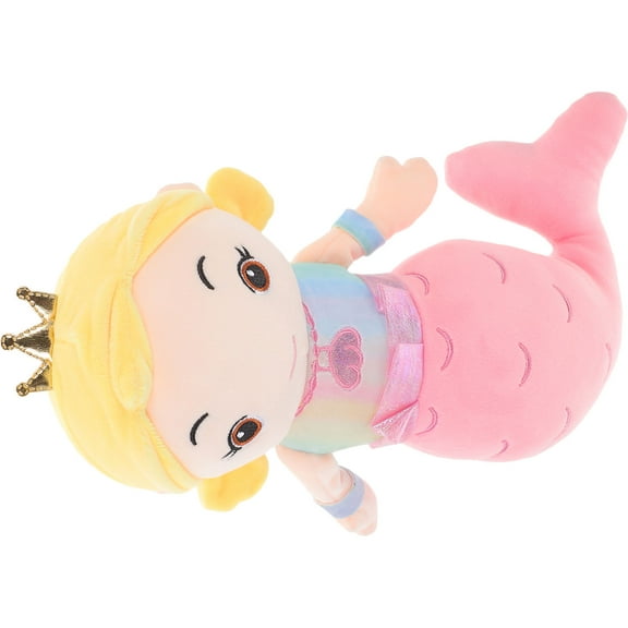 OFFIGAM Cartoon Plush Mermaid Doll for Kids, Soft Multi-Color Stuffed Toy, 1 Piece Entertainment