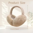 thumbnail image 2 of Adjustable Winter Ear Muffs for Women & Men – Foldable Faux Fur Earmuffs, Fluffy Ear Warmers for Cold Weather, 2 of 7