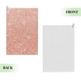 thumbnail image 2 of Kdxio Rose Gold Glitter Pattern Golf Towel (24" X 16") with Carabiner Clip - The Convenient Golf Cleaning Towel, 2 of 8