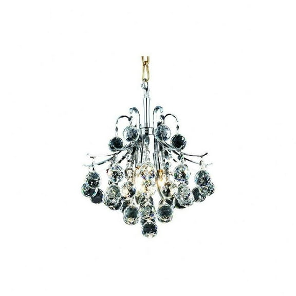 Three Light Pendant-Chrome Finish-Royal Cut Crystal Type Bailey Street Home 390-Bel-3336190