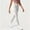 #White, variant on DPTALR Women's Solid Color High Waist Tight Yoga Pants,White,Size L