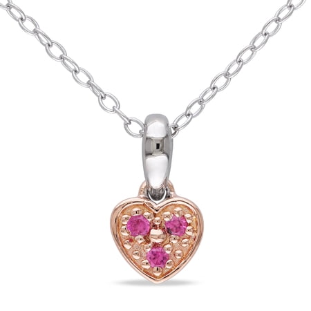 Everly Women's Created Sapphire Sterling Silver Necklace