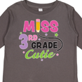 thumbnail image 4 of Inktastic Miss 3rd Grade Cutie with Pencil and Stars Girls Long Sleeve Toddler T-Shirt, 4 of 5