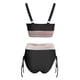 thumbnail image 5 of MKLEKYY Trajes De Baño Hombre Natacion Women High Waisted Bikini Sets Swimsuits Color Block Two Piece Drawstring Bathing Suit, 5 of 5