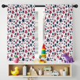 thumbnail image 5 of Blackout Kids Curtains,Red White Blue Baseballs and Stars Pattern Childrens Insulated Curtains Set Of 2,Bedroom Essentials,Toddler Room Decor 42"x54", 5 of 5