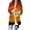 002 Multicolor, variant on Hvot&aat Women's Halloween Long Sleeve Cardigan Fall Open Front Cat Pumpkin Cardigan Oversize Medium Length Coat