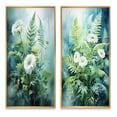 thumbnail image 2 of Designart "Ferns love expression IV" Ferns Framed Wall Art Set Of 2 - Green Floral Framed Wall Art Set Of 2, 2 of 7