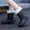 #298-Black, variant on Wowcloth Women's Mid-Calf Rain Boots - Lined Detachable Waterproof Slip-Resistant Outdoor Platform Chunky Heel Comfortable for Fall Winter Footwear