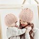 thumbnail image 3 of Txlixc Beanies Match, Sombrero de ganchillo de punto sólido de invierno, adecuado para la familia, el bebé, la madre, el padre Txlixc  moda, 3 of 9