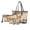 Brown-Butterfly Sunflower Leopard Print, variant on LedBack Owl Floral Printed Handbag and Wallet Set 3 Pcs Top Handle Purses Zippered Cosmetic Bag Waterproof Shoulder Bag Tote Purses Wristlet Wallet for Travel Work, Brown