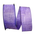 thumbnail image 1 of Reliant Ribbon 92573W-064-40K Everyday Linen Value Wired Edge Ribbon - Purple - 2.5 in. x 50 yards, 1 of 3