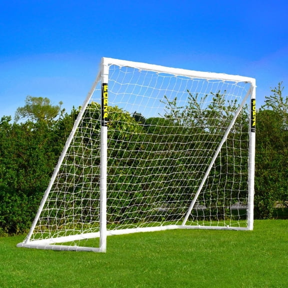 FORZA 8ft x 6ft Soccer Goal - The World’s #1 Backyard Goals! | 100% UK-Made, 4 Min Setup, Unbreakable Goalpost + Target & Ball Bundle - Buy FORZA, Play Forever!