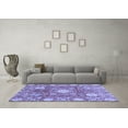 thumbnail image 3 of Ahgly Company Indoor Rectangle Abstract Blue Modern Area Rugs, 7' x 9', 3 of 4