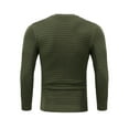 thumbnail image 3 of Crew Neck Sweater for Mens Knitted Pullover Sweaters with Solid Stripe, 3 of 4