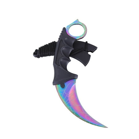 Camping Hunting Knife Tactical Combat Karambit Neck Knife Outdoor (Best Angle To Sharpen A Hunting Knife)