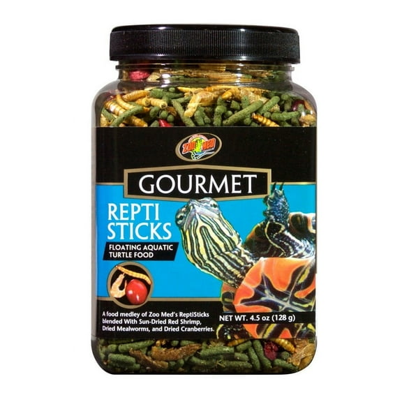 Zoo Med Gourmet Repti Sticks Floating Aquatic Turtle Food [Reptile Aquatic Turtle Food, Reptile Supplies] 54 oz (12 x 4.5 oz)