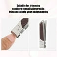 thumbnail image 5 of Unique Bargains 1 Pc Nail Clippers for Nail Care Sharp Nail Clipper for Men and Women Silver Tone Coffee Stainless Steel, 5 of 7