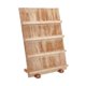 thumbnail image 2 of Expositor de pendientes de madera, práctico soporte para tarjetas de pendientes, expositor de joyas 4 niveles, 2 of 9