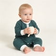 thumbnail image 3 of HAiming Baby Boys Girls Striped Jumpsuit Long Sleeve Button Loose Casual Trendy Snowsuit Fall Winter Outdoors Clothes, 3 of 5