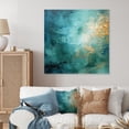 thumbnail image 2 of Designart "Blue Oasis III" Abstract Landscape Metal Art Print, 2 of 5