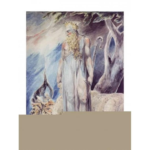 Posterazzi BALBAL25405LARGE Moses & The Burning Bush Poster Print par William Blake - 24 x 36 Po. - Grand