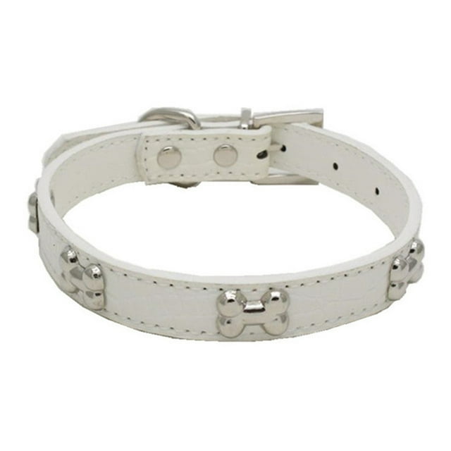 Collier pour Animal de Compagnie Mode Os en Métal Collier pour Chien Ajustable Collier pour Chat Collier pour Chiot