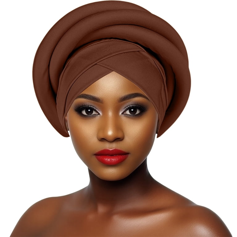 African Turban Caps Beanie Twist Headscarf Pre-Tied Double Twisted Braids African Women Turban Caps Beanie Twist Headscarf Pre Tied  main image 2