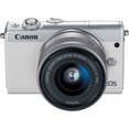 thumbnail image 3 of Canon EOS M100 Appareil Photo Numérique Sans Miroir avec Objectif 15-45 mm (Blanc), 3 of 3