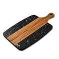 thumbnail image 1 of Mosiee Marble And Wood Cheese Board 2-In-1 Charcuterie Cutting Board Serving Tray Meats, 1 of 8