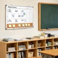 thumbnail image 5 of DOLLAR BOSS Weekly Dry Erase Calendar Whiteboard for Wall, 24" x 18" Double-Sided Weekly Planner White Board Cork Combo, Hanging & Wall Mount Bulletin Board for Home, Office, School, Kitchen, 5 of 9