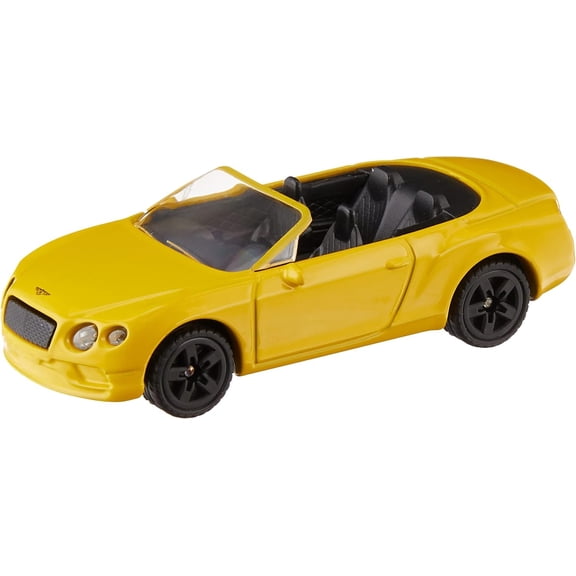 Siku Metal/Plastic Bentley Continental GT V8 Convertible Toy Car for Children, 8 x 3.5 x 2.3 cm, Yellow