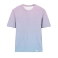 thumbnail image 5 of Women's T Shirts Graphic 4XL Gradient Color Crew Neck Casual Loose T-Shirt, 5 of 5
