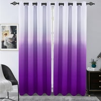 Alishomtll Room Darkening Purple Blackout Curtains Grommet Window Drapes for Living Room Bedroom ,2 Panels of 52" W x 84" L