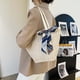 thumbnail image 3 of Bolso de mano de paja con lazo de playa Bolso tote de hombro tejido con pañuelo de seda (Beige) Tmvgtek Oficina Multiescena Multifunción, 3 of 9