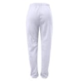 thumbnail image 2 of YUEJUIR White Pants Women Women's Casual Solid Pocket Pants High Waist Elastic Band Pants Womens Work Pants Workout Pants Women Postpartum Clothes (White,XL), 2 of 5