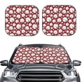 thumbnail image 2 of Naloa Cute Baseball Print 2-Piece Windshield Sunshade,Foldable Car Front Window Sun Shades,for Most Sedans SUV Truck-Large, 2 of 6