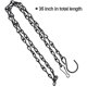 thumbnail image 4 of Paquete de 2 cadenas colgantes de 35 pulgadas para comederos de pájaros, jardineras, farolillos y adornos (negro), 4 of 4