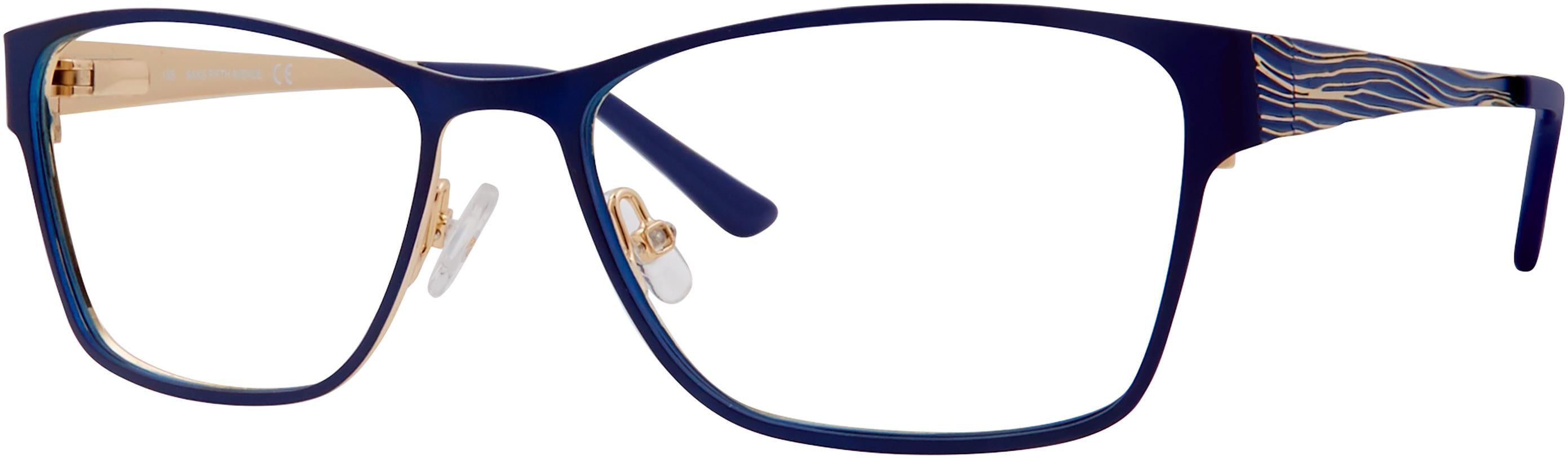 Saks Fifth Avenue SFA Saks318 Eyeglasses 0E8W Semi Matte Navy