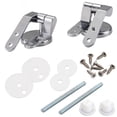 thumbnail image 1 of Bisagra para asiento de inodoro, kit de fijaciones de repuesto para asiento de inodoro, fijaciones para bisagras de asiento de inodoro, para asientos de inodoro de resina de madera - 2 piezas, 1 of 5