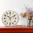 thumbnail image 2 of Yayeee 10" Wall Clock Battery Operated Quartz Round Silent Non-Ticking Home Decor, Pastel Pink Geometric, 2 of 6