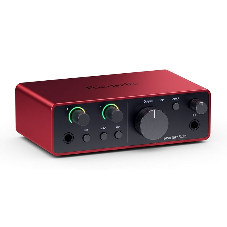 Focusrite Scarlett Solo 4th Gen Studio Recording USB Audio