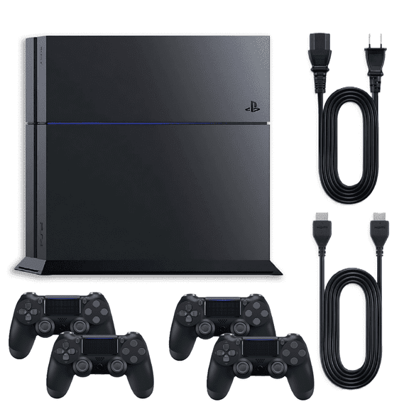 Pre-Owned Playstation 4 Console 500GB Original - 4 Retrofam Controllers
